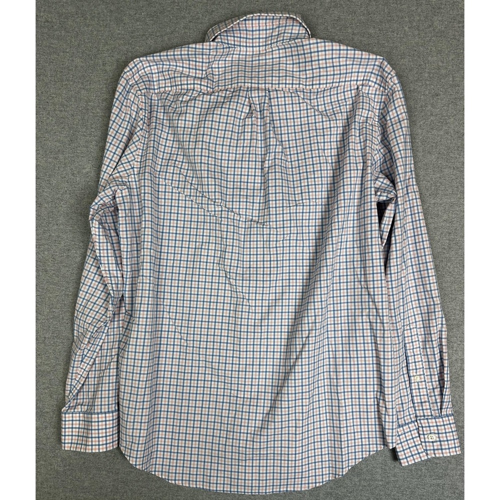 Vineyard Vines Performance Murray Shirt Mens Medium Blue Pink Check Button‎ Down - Picture 3 of 9